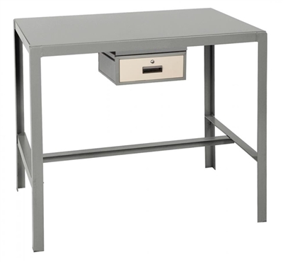 DMT11 - Machine Table w/ Drawer, 18" x 24" Shelf Size, Color Gray