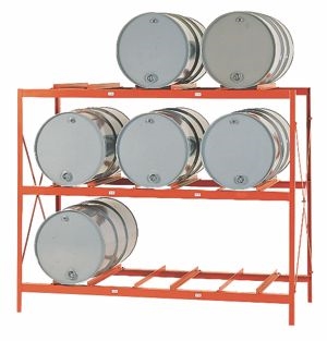 Drum Storage Rack 3 Levels 9 Drum Capacity