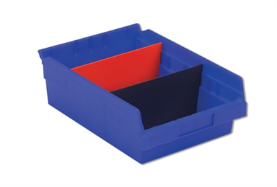 Carton of (8) DVSB11-6, Width Divider for Shelf Bins