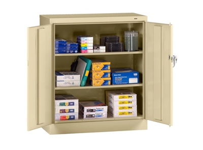 Counter Height Office Storage Cabinet