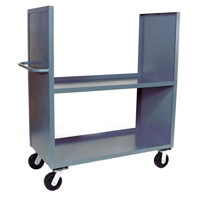 FG25 - Two Shelf, Solid Sides, Two Sided Cart - 30" x 60" Shelf Size