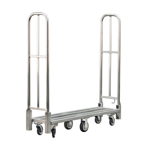 Aluminum Folding Utility Cart - 16" x 65" Deck Size