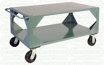 HF29 - Mill Duty Mobile Table - 36" x 72" Shelf Size