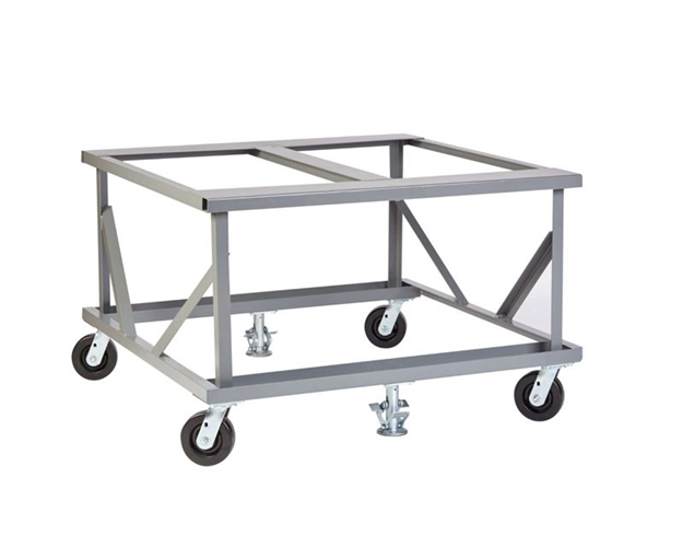 Fixed Height Mobile Pallet Stand with Open Deck