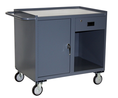 KH17 - Cabinet Cart with One Door and Drawer - 24" x 36" Shelf Size