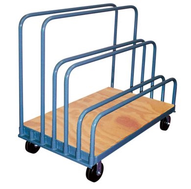LB28 - Wood Deck Adjustable Rail Panel Cart - 36" x 60" Deck Size