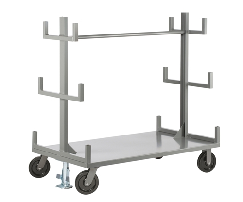 Cantilever Pipe Cart with Floor Lock