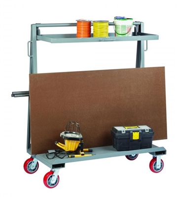 Convertible Panel Cart with Fold Out Shelf - 24" x 48" Deck Size