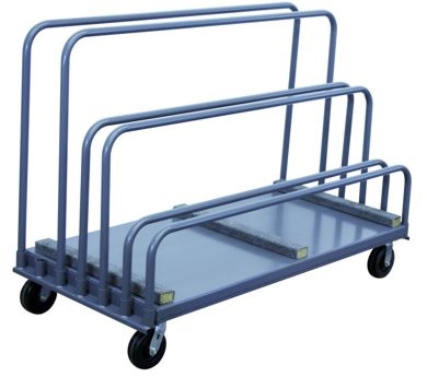 LY26 - Carpet Rail Adjustable Panel Cart - 30" x 72" Deck Size