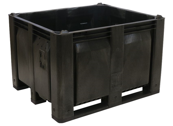 MACX Bulk Container with Solid Walls Color Black