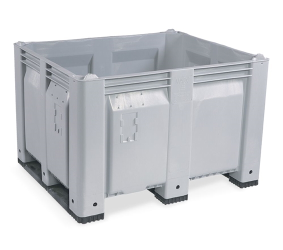 MACX Bulk Container with Solid Walls Color Gray