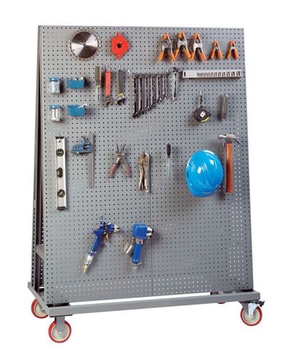 Mobile Pegboard A-Frame - 60" Tall
