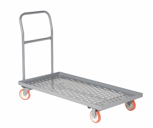 Perforated Deck Platform Truck with Lipped Edges