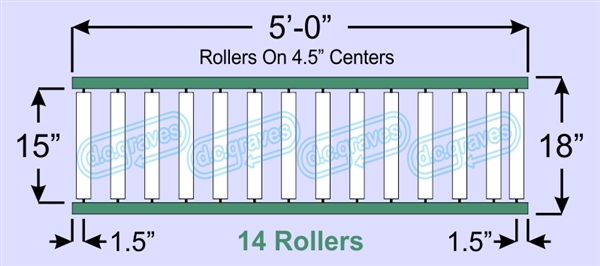 QS-SR20-15-04-05, Steel Gravity Roller Conveyor