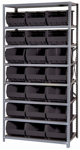 QSBU-255 Stack and Hang Bin Steel Shelving