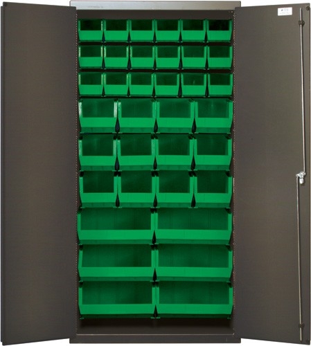 QSC-36-FD 36 Inch Heavy Duty Bin Storage Cabinet