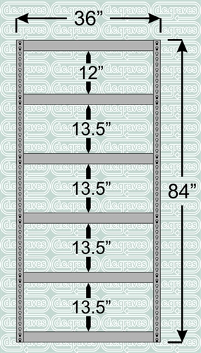 Heavy Duty Shelving Unit 84 Inch High 6 Shelves