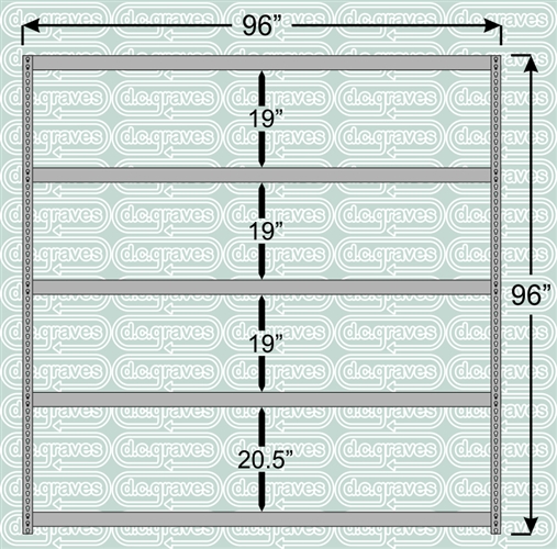 Heavy Duty Shelving Unit 96 Inch High 5 Shelves