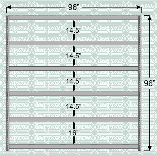 Heavy Duty Shelving Unit 96 Inch High 6 Shelves