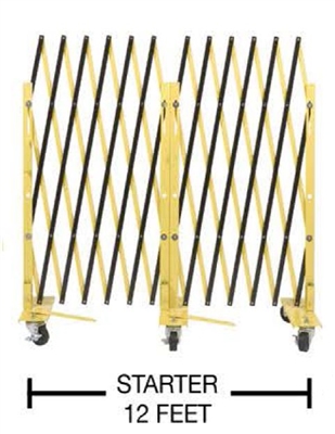 Portable Barrier Gate Starter Unit, Color Black & Yellow