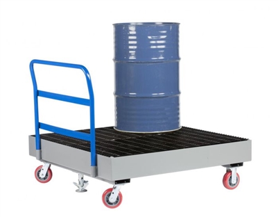 Mobile Spill Containment Cart 4 Drum 66 Gallons