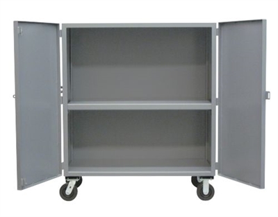 SF25 - Solid Security Cart, Two Shelves - 30" x 60" Shelf Size