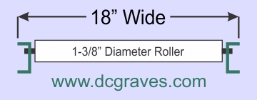SR10-18-04-10, Steel Gravity Roller Conveyor
