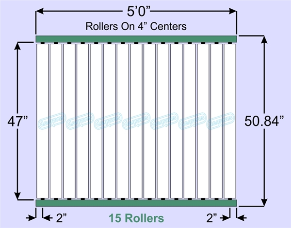 SR90-47-04-05, Steel Gravity Roller Conveyor