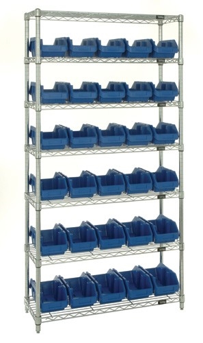 W7-12-30 - Quickpick Bin Wire Shelving