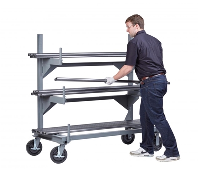 Single Sided Mobile Welded Cantilever Rack