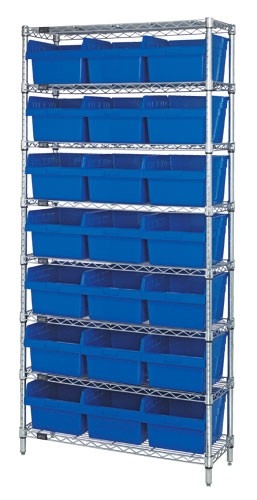 WR8-809 8 Inch Shelf Bin Wire Shelving