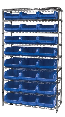 WR9-531 24 Bin, Magnum Bin Wire Shelving