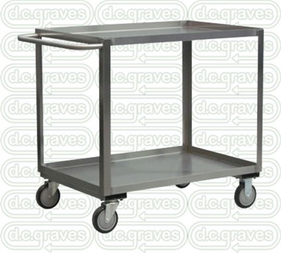 Stainless Steel Two Shelf Cart