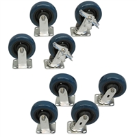 Y3SS - 6" x 2" Polyurethane Casters with Stainless Steel Rigs - 3,600-lbs. Capacity