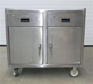 Used Stainless Steel Mobile Workstation