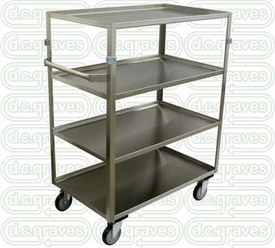 Four Shelf Stainless Supply Cart
