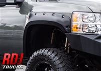 Chevrolet Silverado 2500/3500 2007-2014 PRO-OFFROAD series bolt-on pocket style fender flares by RDJ Trucks | 10-1014