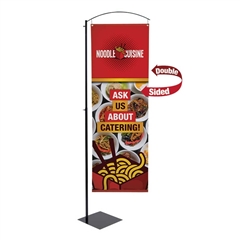 Curved Cantilever Indoor Banner Stands