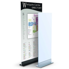 Double L Mount Floor Stand Sign Display