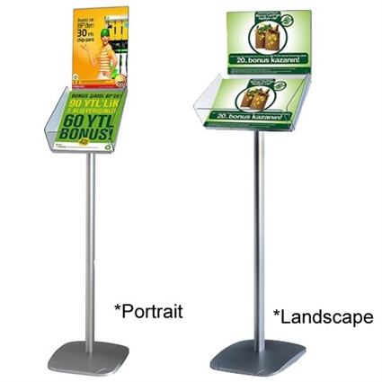 Decorative Brochure Stand with Literature Holders