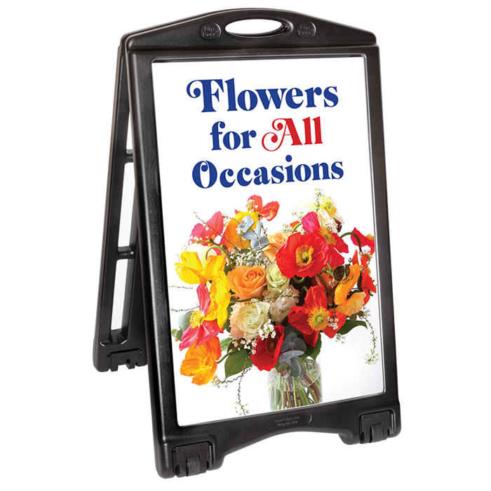 A-Plus Frame Sidewalk Sign, Rolling Base Sidewalk Sign