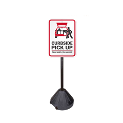 Portable Pole Sign 2