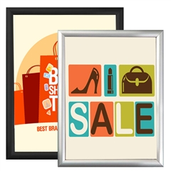 Poster Frames 8.5" x 11" Snap Frame .59" Rail