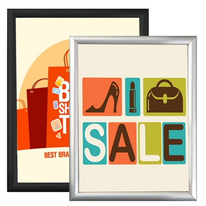 Poster Frames 8.5" x 11" Snap Frame .59" Rail