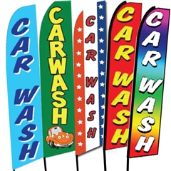 Car Wash Swooper Flags