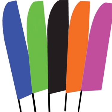 Solid Color Swooper Flags