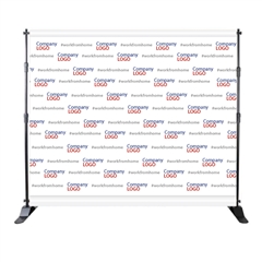 Step and Repeat Backdrop  8' X 8' Graphic Package