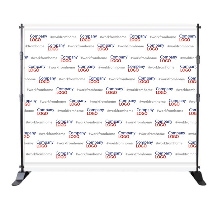 Step and Repeat Backdrop  8' X 8' Graphic Package