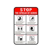 Stop Germs Safety Signs