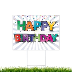 Yard Signs - Happy Birthday